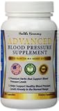 Best Blood Pressure Support Supplement - Premium Natural Herbs and Vitamins - Including High Dosage of Hawthorn Berry Extract - Naturally Widen Blood Vessels - Lower Pills - 90 Capsule Supply - 100% Money Back Guarantee