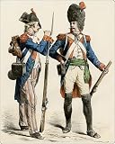Mouse Mats of French army uniforms, 1790s from North Wind Picture Archives