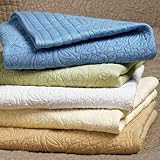 Quilted Coverlet - White, King - Frontgate - Christmas Decorations