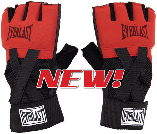 Everlast EverGel Glove Wraps - Red/Black