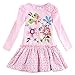 Novatx Long Sleeves Cotton Princess Dress Baby Girls Clothes H5795 Pink