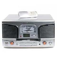Minowa Nostalgie Plattenspieler mit Radio CD USB MP3 und Encoding-Funktion