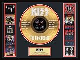 KISS "The First Decade" framed gold record