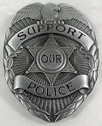 Support Our Police (Occupation) Enamel Pewter Buckle