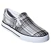 Boys' Cherokee® Fenwick Canvas Slip-On Shoes - Black Plaid