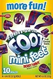 Fruit by the Foot, Mini Foot, Berry Wave, 10-Count Rolls (Pack of 6)