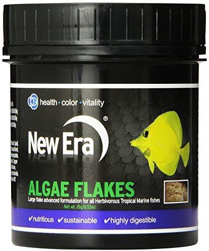 New Era Aquaculture Marine Algae Flakes for Fishes, 15gm by New Era Aquaculture
