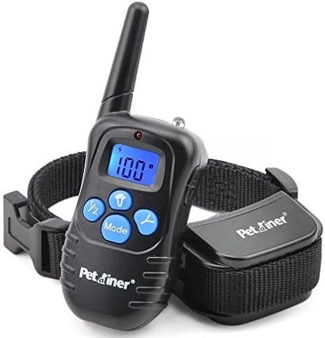 Roll Over Image to Zoom in Petrainer Pet998drb1 Rechargeable and Rainproof 330 Yd Remote Dog Training Shock Collar with Beep, Vibration and Shock Electronic Electric Collar for 1 Dog