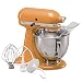 KitchenAid KSM150PSTG Artisan Series 5-Quart Mixer, Tangerine
