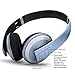 Sgin Wireless Bluetooth Headphones Foldable Noise Cancelling On Ear Headset Stereo with In-line Microphone Sweatproof Extremely Portable and Adjustable for Smart Phones ipad
