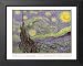 Vincent Van Gogh Starry Night Wall Decor Picture Framed Art Print