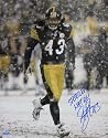 Troy Polamalu Autographed/Hand Signed Pittsburgh Steelers 16x20 Photo with Steeler Country Inscription