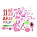 Buytra 50 Pcs Doll Accessories Shoes Bag Mirror Hanger Comb Bracelet For Barbie Dolls