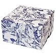 Blue Toile - Set of 4 Two Piece Gift Boxes (5" x 5" x 3")