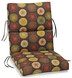 22"w Outdoor Cushion For High - back Recliner, 4"Hx22"Wx45"D, BERRINGER CHOCO