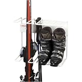 Double Ski/Pole/Boot Rack - White by Racor