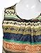 DRESSIS Women's Chiffon Crepe Pleated Round Neck Sleeveless Tank Top S to 3XL