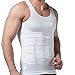 Tulucky Men's Slimming Body Shaper Tank Top Front Zipper Corset Vest(white,L)