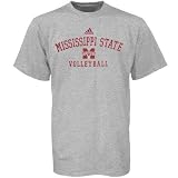 Adidas Mississippi State Bulldogs Ash Volleyball Practice T-shirt
