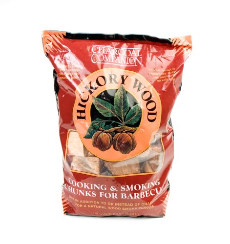 Charcoal Companion CC6023 Hickory Cooking and Smoking Wood Chunks, 6-Pound Bag