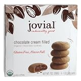 Jovial Cream Filled Organic Cookies, Gluten Free, Chocolate, 7-Ounce (Pack of 5)