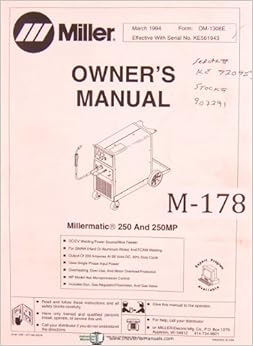 Miller Millermatic 250 and 250MP, Welding Power Source, Wire Feeder