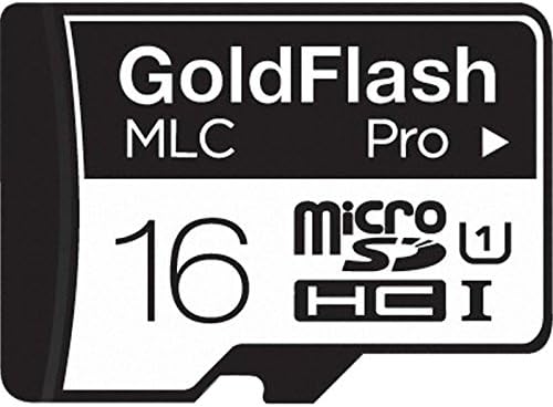 GoldFlash Pro 16GB Class 10 MicroSDHC Memory Card Up To 90MB/s MLC Type UHS-1 (U1) [Made in Korea]
