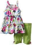 Little Lass Baby-girls Infant 2 Piece Set With Flower Print Top and Comfortable Short