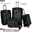 CS6270 BLACK CHARLIE SPORT 4PCS TRAVEL LUGGAGE SET