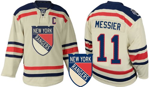 2012 Winter Classic EDGE New York Rangers Authentic NHL Jerseys #11 Mark Messier Hockey Jersey Size 52 (ALL are Sewn On, Ship By DHL)