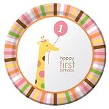 Creative Converting Sweet 1st Birthday Girl Plates  Lunch 