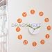 Diy Modern Art Design Magnet / Sticker Wall Clock Home Decor