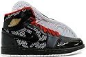 Men's Air Jordan Retro I High (HOF Edition) (Black-Varsity/Red-White-Metallic/Gold)