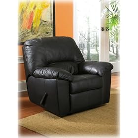 Sydney Black Rocker Recliner by Ashley Furniture by Ashley