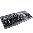 Cherry Multiboard G80-8113 PS/2 Keyboard 120-Key With 3-Track Magnetic Stripe Reader and Touchpad Black G808113LRDUS2
