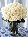 Send Fresh Cut Flowers - 25 Long Stem White Roses
