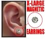 Magnetic C.Z. Pair Of Earrings (X-Large) #1