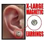 Magnetic C.Z. Pair Of Earrings (X-Large) #1