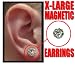 Magnetic C.Z. Pair Of Earrings (X-Large)