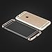 iPhone 6s case, Mothca 3 in 1 Crystal Clear Plating Frame Hard Case Shockproof and 360 Degree Full Body Protective with Premium Tempered Glass Screen Protector, Accessory Kit for iPhone 6s (Gold)