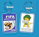 World Cup South Africa 2010 Fifa Keychain with Mascot (Size 2