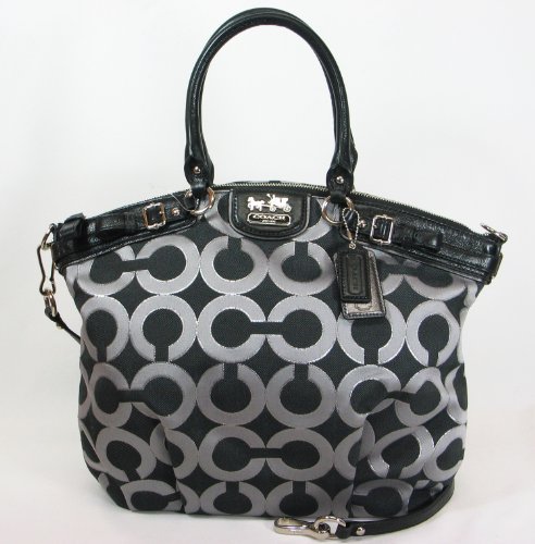 Coach Madison Op Art Gunmetal Black