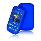 Supergets High Quality Blue Keypad Silicone Case For Blackberry Curve 9300 / 8520 Include Screen Protector And Polishing Cloth