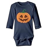 NINKI ベビー服 カボチャ　ハッピーハロウィン 長袖 カバーオール 6ヶ月~24ヶ月 100%コットン 出産祝い Size 6 M ライトブルー