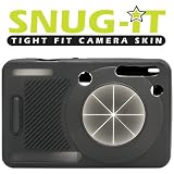Delkin Snug-It, Silicone Digital Camera Skin for the Sony Cyber-Shot W50, W55 & W70, Black, with Neck & Wrist Straps