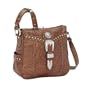 Crossbody Travel Bag Western Tooled Leather American West
