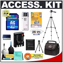 Accessory Kit for Canon Powershot Digital Cameras (G7 G9) with Deluxe Padded Camera Carrying Case + Transcend 4GB SecureDigital (SD) Card + Spare Replacement NB-2LH Battery for Canon + Compact Travel Tripod + High Speed USB 2.0 SecureDigital (SD) Card Reader