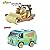 Set of 2 Hot Wheels Elite One: THE FLINTMOBILE and SCOOBY-DOO! THE MYSTERY MACHINE 1:50 Scale