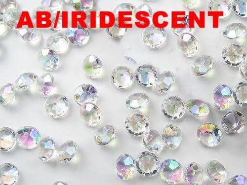 Over 3000 Ivory Diamond Wedding Table Confetti Scatter Crystals - 3 Mixed Sizes