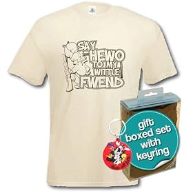 Looney Tunes - T-Shirt Elmer Fudd Say Hewo (in M)
